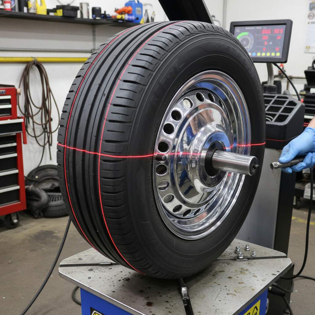 Tire balancing process